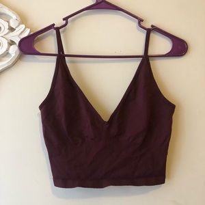 Free people Intimately cropped plum tank size m/l